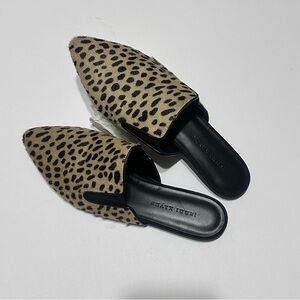 Jenni Kayne Leopard Print Mules LIKE NEW!